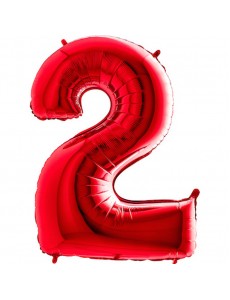 Balão Número 2 Vermelho